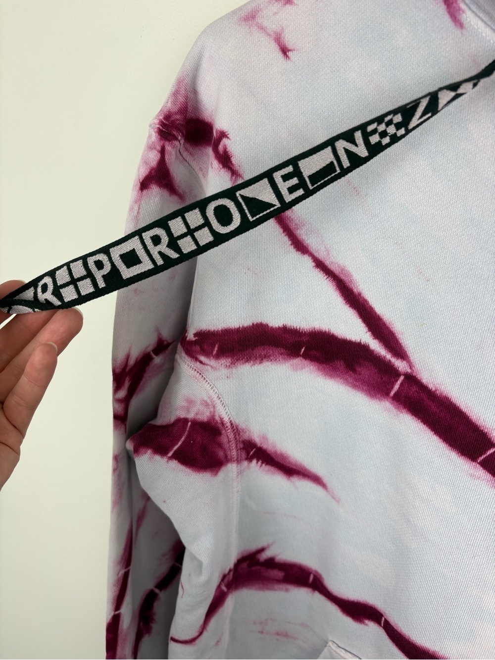 Proenza Schouler White Label (PSWL) Blue & Pink Tie-Dye Hoodie XS 100% Cotton - Picture 6 of 15